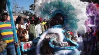 Mardi Gras Indians  Creole Wild West  Uptown 2010 [upl. by Lahtnero252]