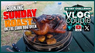 Cooking Sunday Roast Chicken amp trimmings on the Cobb BBQ Grill [upl. by Emalia]