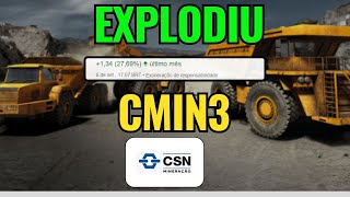 CMIN3 CSN MINERAÇÃO ACIMA DOS R600 ALTA DE 2500 EM UM MÊS VALE3 PODE TER O MESMO O DESTINO [upl. by Adnarrim]