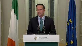 Ministerial Broadcast by Taoiseach Leo Varadkar about the Covid19 pandemic [upl. by Rehpotsirc]