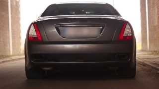 2011 Maserati Quattroporte S w Larini exhaust system  Startup tunnel revving amp loud acceleration [upl. by Anselme131]