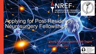 Episode 13 Applying for PostResidency Neurosurgery Fellowships [upl. by Brookes]