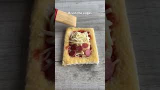 The easiest pizza snack ever easyrecipe pizza airfryer [upl. by O'Conner]