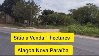 Sítio á Venda 1 hectares na BR de Alagoa Nova PB Zap 83 9 99670660 [upl. by Dorraj280]