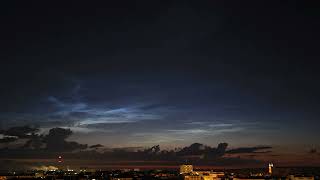 Noctilucent clouds  NLC over Włocławek 08072024 Obłoki srebrzyste nad Włocławkiem [upl. by Notxarb449]