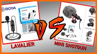 Boya BYM1 vs Boya BYMM1 vs Canon EOS 700D mic Lavalier mic vs mini shotgun mic vs camera mic [upl. by Troy]