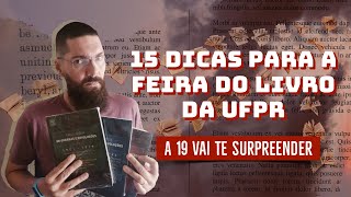 15 dicas de livros incríveis para a Feira do Livro 2022 UFPR  A 19ª te fará chorar  João Carvalho [upl. by Lleihsad370]