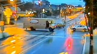 Drink driving Incredible footage of crash in New Jersey [upl. by Erodroeht]