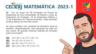 Questão 36 CEDERJ 20231 Matemática [upl. by Mullins817]