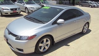 2008 HONDA CIVIC 2door Start Up Walk Around Tour by Automotive Review [upl. by Assila150]