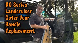 drivers door handle change on 80 series landcruiser [upl. by Andre]