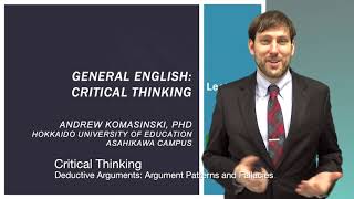 Critical Thinking Flip 5  Deductive Arguments II [upl. by Airamat]