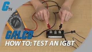 How to test an IGBT with a Multimeter [upl. by Aleuqahs]