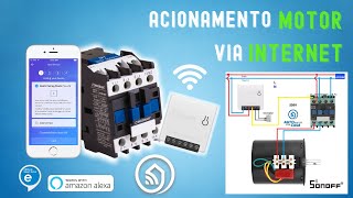 Como Ligar MOTORES por celular e por voz SONOFF Alexa [upl. by Oivatco]