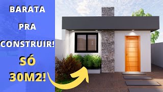 ✅CASA PEQUENA E BARATA PRA CONSTRUIR TIPO KITNET 5X6 APENAS 30M2 [upl. by Levinson]