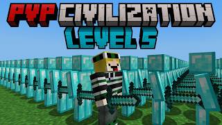 Minecraft but I become the BEST in PVP CIVILIZATION [upl. by Hulburt162]