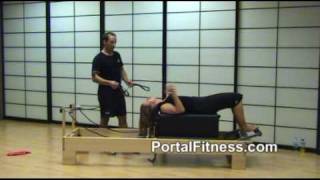 Ejercicios en Pilates Reformer con caja larga o long box [upl. by Esirtal]