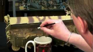 Painting and Detailing a 116th Scale Tiger 1 The Details Part 7 [upl. by Dunson]