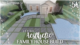 5K BLOXBURG SPRING AESTHETIC FAMILY HOUSE BUILD NO GAMEPASS [upl. by Zeiler]