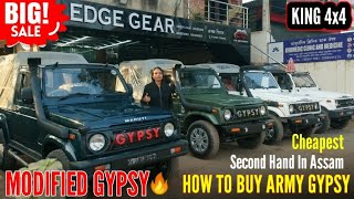 4X4 Maruti Gypsy Laura Seats Loud Music Setupl Spacers  Customized Gypsy Used Cars in Assam [upl. by Oiramd]