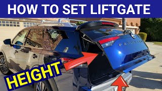 How to set liftgate height on Nissan Pathfinder 2023 [upl. by Nolla]