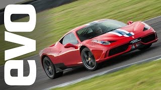 Ferrari 458 Speciale on track at Anglesey  evo REVIEW [upl. by Arika105]