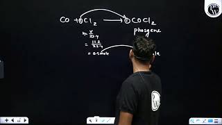 The volume of phosgene formed at STP when 112 lit of chlorine reacts with carbon monoxide is [upl. by Kyte376]