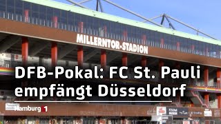 DFBPokal FC St Pauli empfängt Fortuna Düsseldorf [upl. by Rosy]