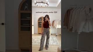 Walmart pants UNDER 20 😱 walmart walmartfashion walmarthaul [upl. by Atikihs877]