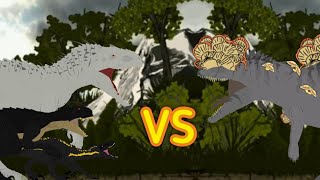 Indominus rexIndoraptor and Scorpius rex vs Cordyceps Dinosaur  AUTO RPG Anything [upl. by Esilegna527]