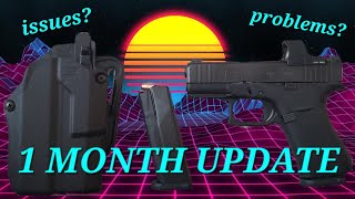 1 Month w a Safariland Solis  Cyelee Cat Pro  Glock 43x MOS  RMSc G48 PSA Shield Magazine [upl. by Ocihc]