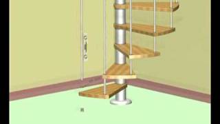 Vogue Spiral Staircase Installation Video from StairKitscouk [upl. by Eemiaj]