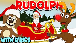 Rudolph The Rednosed Reindeer WITH LYRICS  Nursery Rhymes And Kids Songs [upl. by Aicekat639]