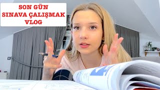 Sınava Bir Gün Kala Vlog Ecrin Su Çoban [upl. by Janessa]