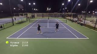 35 div  Nissan Titans vs Alpha Mavericks 10012024  Guam tennis [upl. by Itnaihc502]