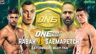 Mohamed Younes Rabah vs Saemapetch ONE Fight Night 17  4K [upl. by Tevis]