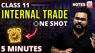 INTERNAL TRADE class 11 ONE SHOT  business studies chapter 10  Gaurav Jain [upl. by Meir]