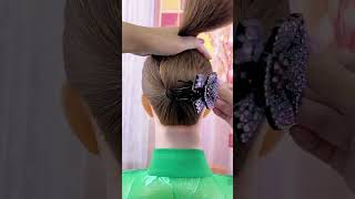 easy hairstyle for girls 🎀subscribe hairstyle comment likeforlikes success beauty subscribe [upl. by Ahsikad]