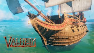 Valheim Ship Construction Getting Started [upl. by Reffinnej]