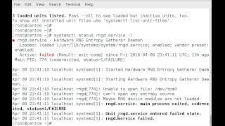 Listing failed services with systemctl on RHELCentOS [upl. by Micah938]