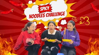 Spicy noodles challenge  Fatima nay ki cheating  Rabia Faisal  Sistrology [upl. by Yadahs]