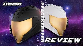 ICON AIRFLITE PEACEKEEPER HELMET  REVIEW AND GO PRO MOUNTING SETUP [upl. by Atul355]