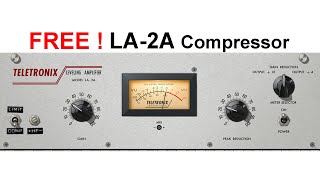 TELETRONIX LA2A Compressor Free Download  UAD Free Plugin Download  BeatMix Studios Noida [upl. by Scully633]