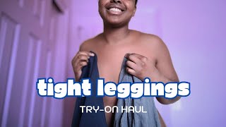 TIGHT LEGGINGS Try On Haul 🌺 Activewear pants  Sorrel B TryOn 🌺Curvy College Girl [upl. by Maisel]