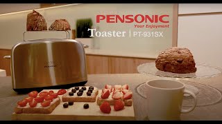 Pensonic Online Exclusive 2 Slice PopUp Classic Toaster  PT931SX [upl. by Aidaas]