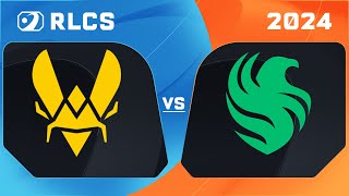 VITALITY vs FALCONS  ROUND 4  RLCS MAJOR 1  RLCS 2024 [upl. by Kirrad]