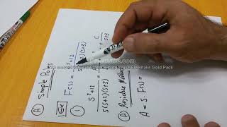 Inverse Laplace transform by partial fraction method 1 تحويل لابلاس المعكوس بطريقة الكسور الجزئية 1 [upl. by Medor170]