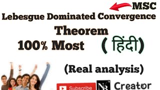 Lebesgue Dominated Convergence Theorem  Real analysis [upl. by Etteniuq]