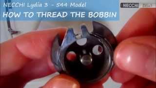 How To Thread the Bobbin Necchi Lydia 3  544 Model [upl. by Syramad258]