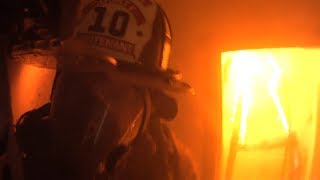 Firefighter Helmet Cam Clearbrook VA Structure Fire [upl. by Notnirb]